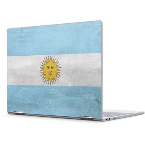 Argentina Flag Distressed Pixelbook Skin